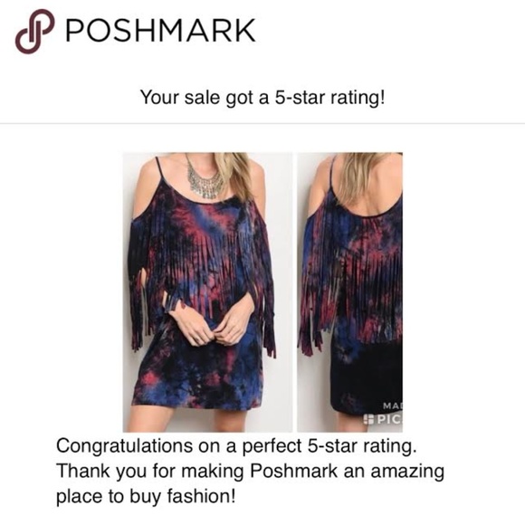 Sexy & Flirty Tie dye fringe dress! - Picture 4 of 8